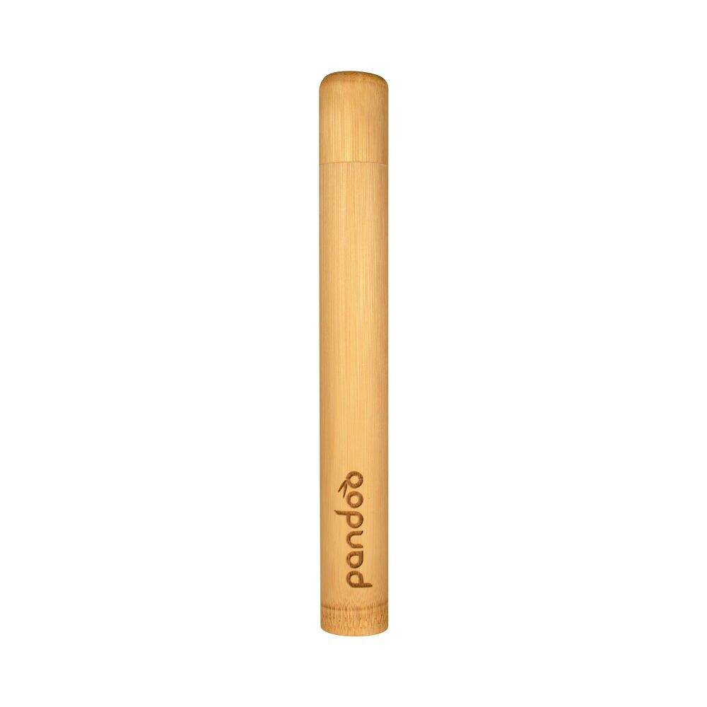 Bamboo toothbrush case