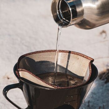 Filtre à café réutilisable en acier inoxydable 4