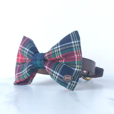 Moray Tartan Dog Bow Tie - Large