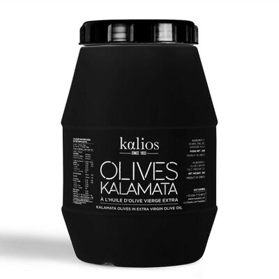 BULK - Olive Kalamata sott'olio d'oliva - 2kg di olive + 1kg di olio