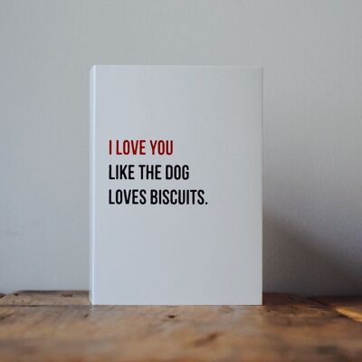 Dog Biscuits Greeting Card