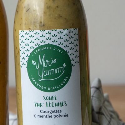 Soupe Pur'légumes Courgettes menthe poivrée