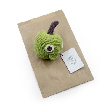 NEWTON LA POMME - HOCHET POUR BÉBÉ EN COTON BIO 5