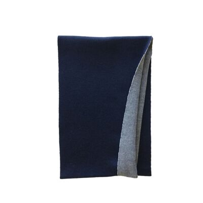 Bufanda redonda azul / gris