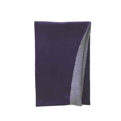 Round scarf violet/grey