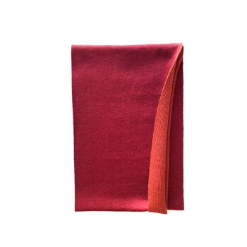 Foulard rond rouge/orange 1