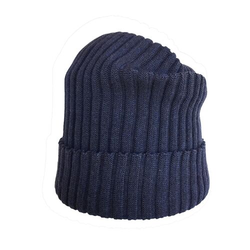 Mütze PullAround lang blaubraun