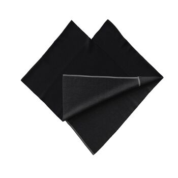 Poncho triangle fin anthracite / gris 3