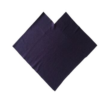 Poncho triangle fin violet / gris 5