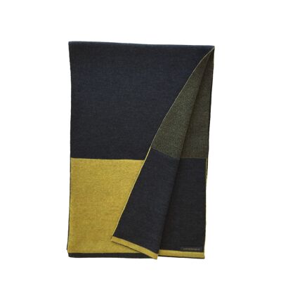 Loop scarf anthracite / yellow