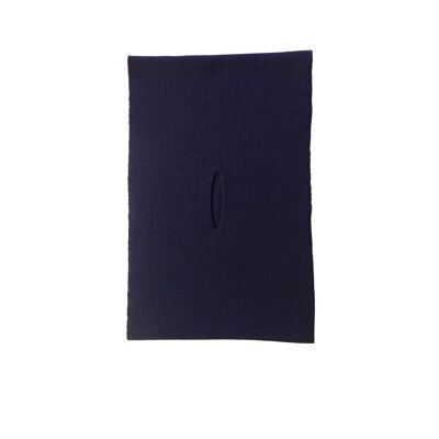 Foulard fendu bleu