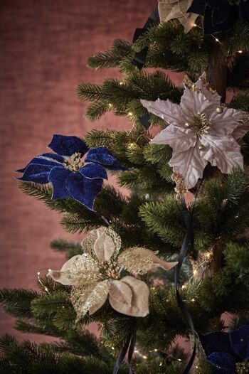 Landelijk de Kerstkrans | ø 40 cm | krans landelijk rond | kerstdecoratie deurkrans | Krans voor de kerst | kerstversiering kransen | Bleu 2