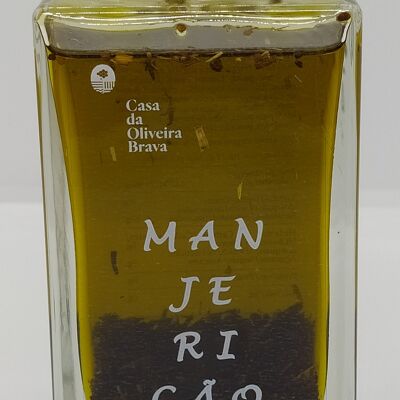 Huile d'olive aromatisée au basilic