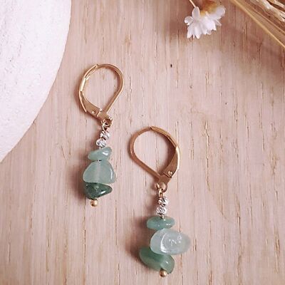 Mini CHAKRA earrings - Aventurine