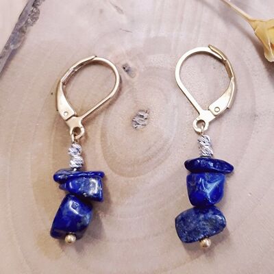 Mini CHAKRA earrings - LAPIS LAZULI