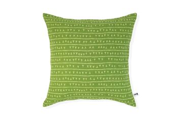 Linen Cushion Cover 45x45 ARRASTA PÉ Green ABACATE 2