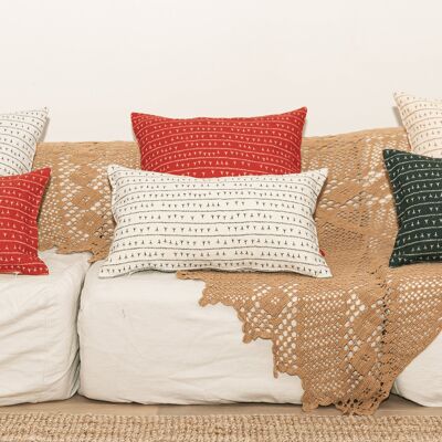 Linen Cushion Cover 45x45 ARRASTA PE Red TERRA