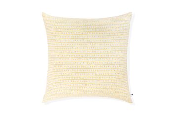 Linen Cushion Cover 80x80 ARRASTA PÉ Yellow 2