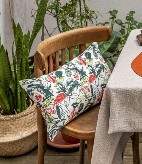 RECANTO multicolored linen cushion cover 30x50