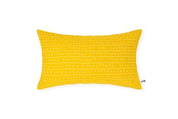 Linen Cushion Cover 30x50 ARRASTA PÉ Yellow ABACAXI 2