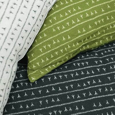 Linen Cushion Cover 30x50 ARRASTA PE Green ABACATE