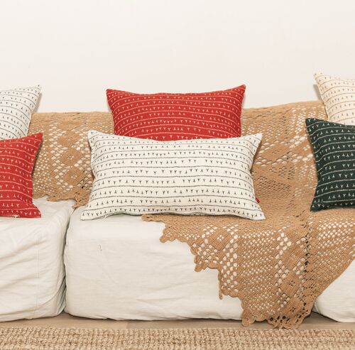 Linen Cushion Cover 30x50 ARRASTA PÉ Green FOLHA