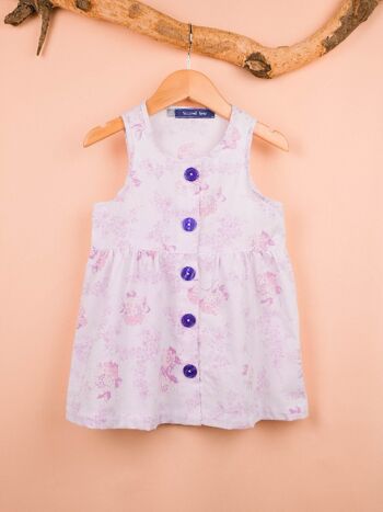 Robe enfant Lily - upcyclée, made in France, pièce uniques 8