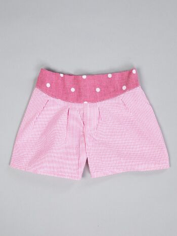 Jupe-culotte enfant Roxane - upcyclé, made in France, pièces uniques 4