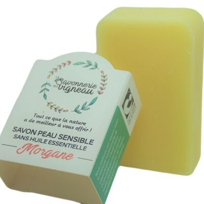 MORGANE soap, Nature & Progress label, sensitive skin and children