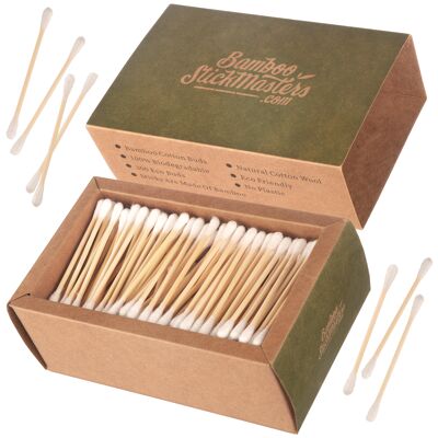 Biodegradable Eco Friendly Bamboo Cotton Buds – 300 Pack