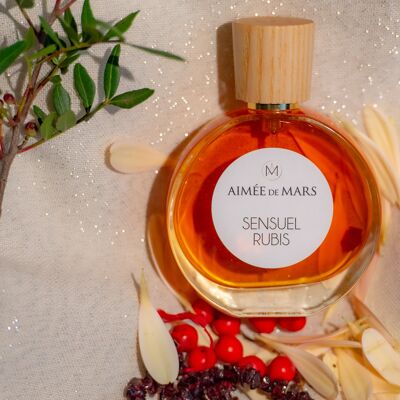 SENSUEL RUBIS - 50ml - Elixir de perfume natural certificado Cosmos