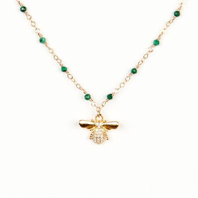 Collier Bee Malachite