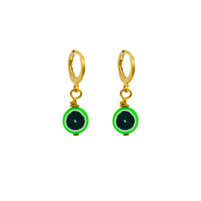 Boucles d'oreilles Melon vert