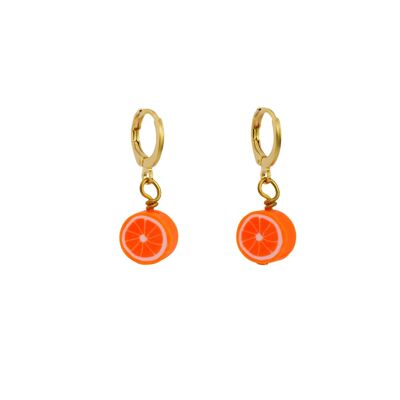 Boucles d'oreilles orange