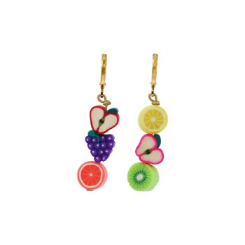 Boucles d'Oreilles Fruits Dépareillées 3