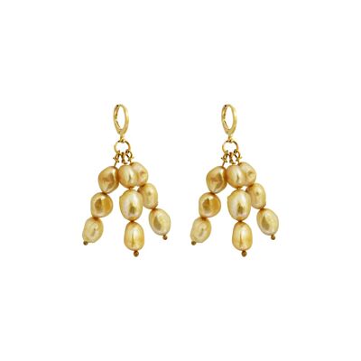 Boucles d'oreilles Igi (Trees) Gold Pearl