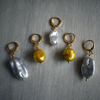 Collection de perles irrégulières