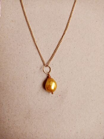 Collier de perles en or d'eau douce 7
