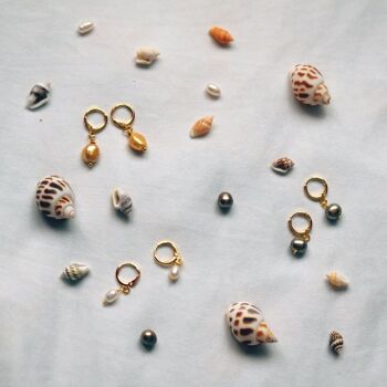 Boucles d'oreilles en perles d'eau douce Nikan 1