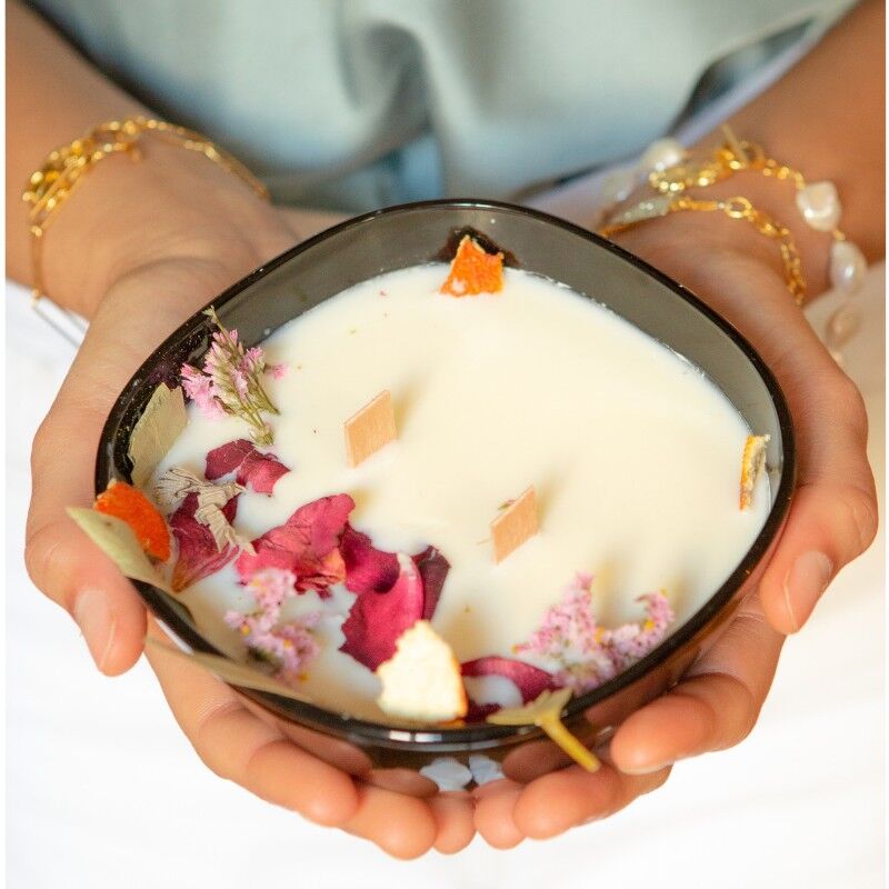 Hibiskus Ingwer Orange Juwel Kerze