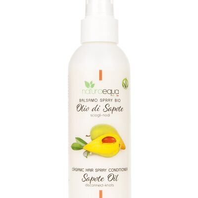 Balsamo spray per capelli all'olio di sapote biologico