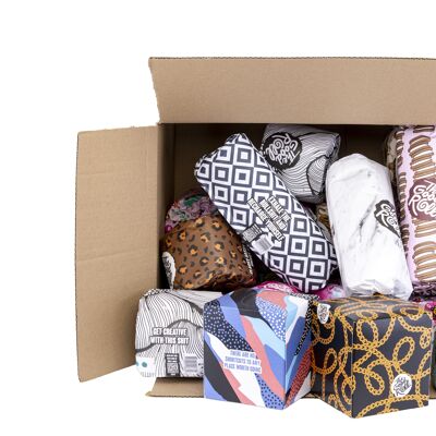 The Home Kit - Combo Box que incluye pañuelos, papel higiénico y paños de cocina