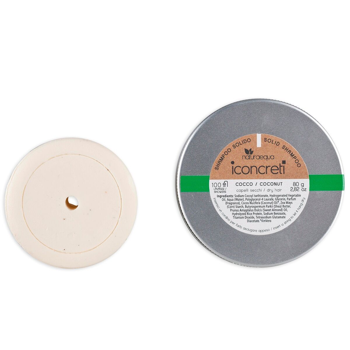 SHAMPOO SOLIDO COCCO - capelli asciutti