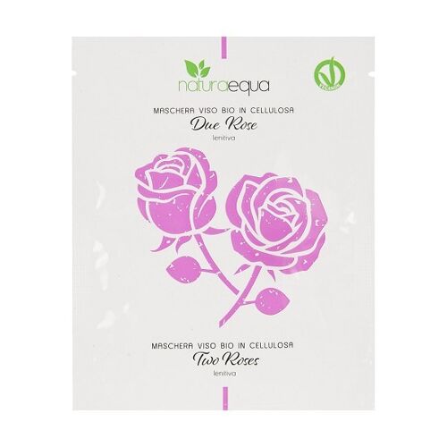 TWO ROSES organic cellulose face mask - soothing