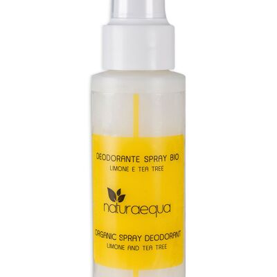 DEODORANTE SPRAY BIOLOGICO Limone e árbol de té