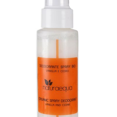 DEODORANTE SPRAY BIOLOGICO Vaniglia e Cedro