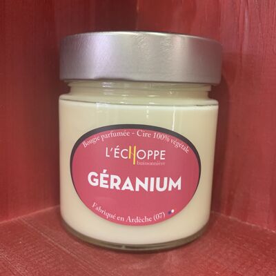 CERA AROMÁTICA PARA VELAS 100% SOJA VEGETAL - 180 G GERANIUM