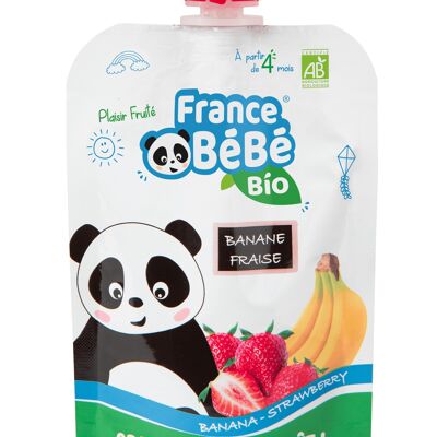 GOURDES BANANE FRAISE BIO - FRANCE BéBé BIO