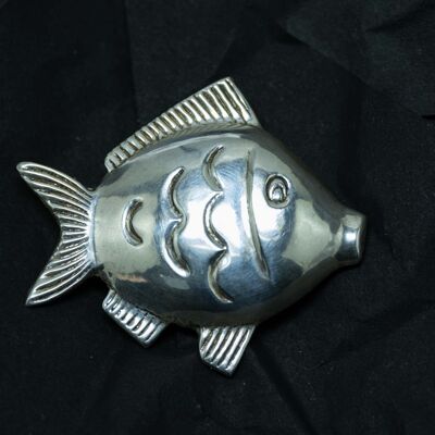 925 silver fish brooch