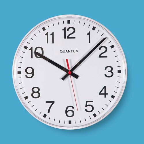 Medium-sized 12hr dial wall clock 6200